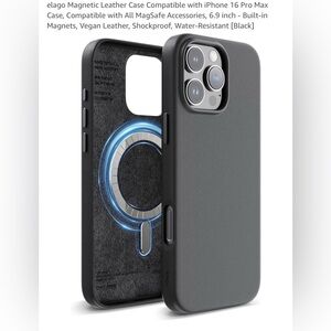 3/$30 - ELAGO MagSafe-Compatible Vegan Leather iPhone Case - 16 Pro Max